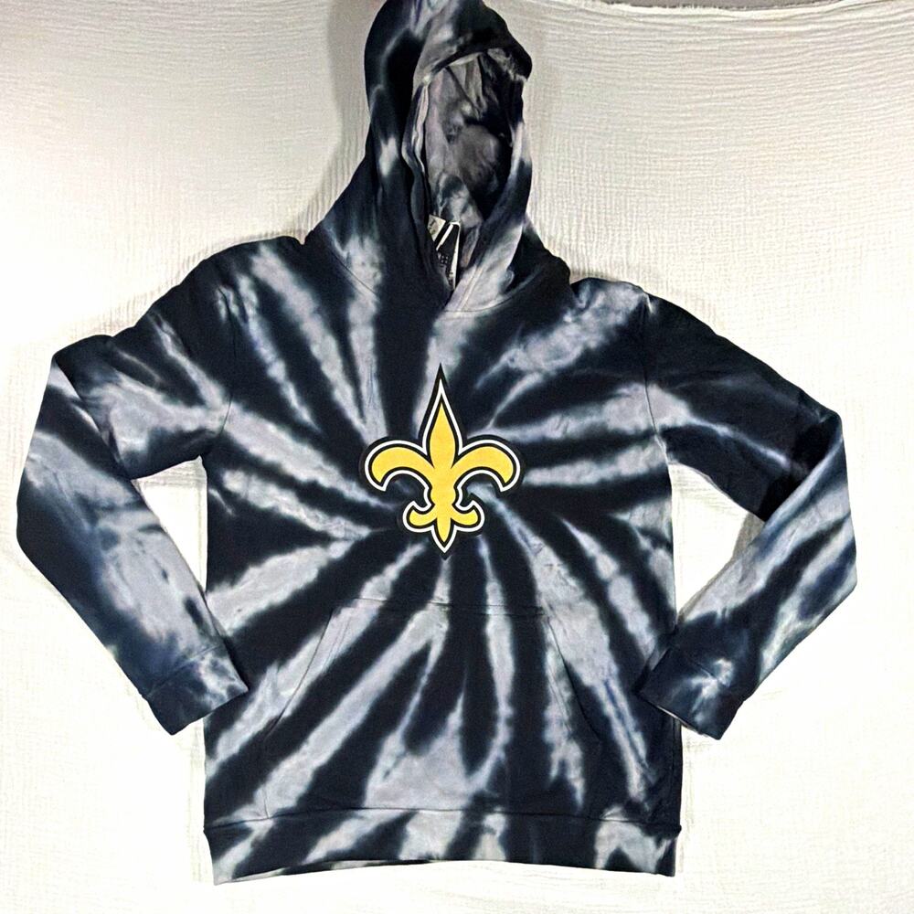 Outer Stuff New Orleans Saints NFL Tie-Dye Pullover Hoodie Youth L 14/16